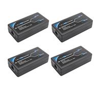 Pyugxab 4X 2 Port POE Extender 10/100Mbps with IEEE 802.3Af Standard Input/Output for IP Camera Extend 100 Meters for POE Range