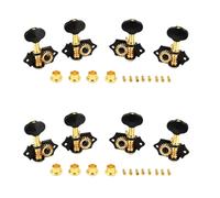 Pyugxab 4x 4R4L Vintage Open Gear Ukulele 4 String Guitar Tuning Pegs Keys Tuners Machine Guitar Accessory