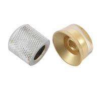 Pyugxab 4X Guitar Dome Control Knobs for Tele Replacement Silver with Electric Guitar Control Speed Knobs