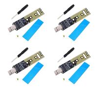 Pyugxab 4X NVME USB Adapter M.2 NVME SSD to USB 3.1 Adapter 10Gbps USB3.1 Gen 2 for M2 NVMe 2230 2242 2260 2280 SSD
