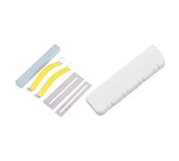 Pyugxab 5Pcs Guitar Bass Fretboard Fret Protector and Fret Sanding with 3Pcs 8String Guitar Nut Bone Bridge Mandolin Upper Nuts