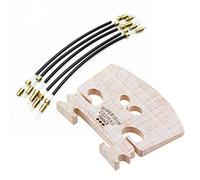 Pyugxab 5Pcs Violin Tail Gut Tail Cord Gut Cord Nylon with Violin Bridge Maple,4/4 Size Violin Fitted Bridge Parts