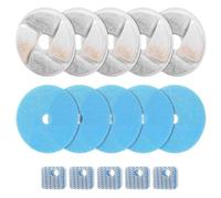 Pyugxab 5Set Cat Water Fountain Filter Replacement for Square 2.2L/73oz Cat Fountain Triple Filtration Pet Fountain Filte