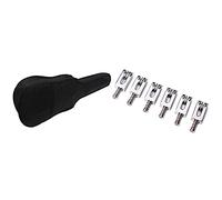 Pyugxab 6 Pcs Electric Guitar Bridge Saddles Flat & 1 Pcs 38Inch Guitar Bag Oxford Cloth Shoulder Gig Bag