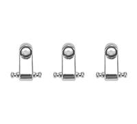 Pyugxab 6 Pcs Electric Guitar Roller String Tree String Retainer - Silver