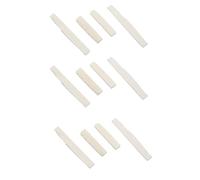 Pyugxab 6 Sets of 12Pcs 6 String Acoustic Guitar Bone Bridge Saddle and Nut Made of Real Bone
