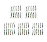 Pyugxab 60Pcs Guitar Soundhole Rosette Abalone Inlay Curved Strips Guitar Sound Hole Inlay 4mm Width