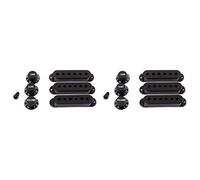 Pyugxab 6Pcs Guitar Pickup Cover Volume Tone Knobs Switch Tip Parts Set,Black