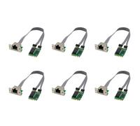 Pyugxab 6X Mini PCIE Network Card M.2 A+E to RTL8111F Gigabit Ethernet Card Single Port RJ45 Ethernet Network Card