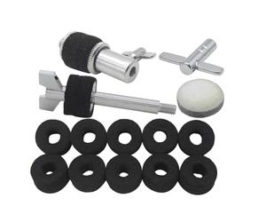 Pyugxab Drum Five-Piece Set Hi-Hat Clutch + Hammer Heads Pad + Cymbal Screw + Key Instrument Accessories + Cymbal Pad