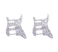 Pyugxab Guitar Accessories Electric Guitar Pickguard Front Cover Electric Guitar Pickguard Black-White Shell