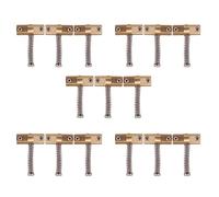 Pyugxab Guitar Compensated Bridge Brass Saddles Set 10.8mm Style Bridge Saddle for TL Style 6 Strings Electric Guitar Part,15Pcs