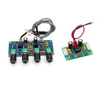 Pyugxab NE5532 Tone Board Preamp Pre-Amp with Treble Bass Volume Adjustment Pre-Amplifier Tone Controller & Amplifier Dual Channel NE5532 Preamplifier Tone Board 5 Times Wide 12-30V