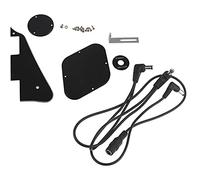 Pyugxab Pickguard/Cavity/Switch Covers/Pickup Selector Plate/Bracket/Screws with 5 Guitar Effect Pedal Cable
