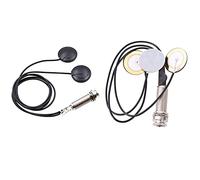 Pyugxab Piezo Contact Microphone 3 Transducer Pickups & 21-INCHES Wire Length 1/4 Inch Output Jack 2 in 1 Piezo Pickup Disc