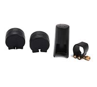 Pyugxab Plastic Clarinets Nozzle Cap with PU Ligature Black & Rubber Clarinet Black Resilient Thumb Rest Saver Cushion Pad
