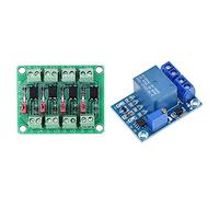 Pyugxab -X0001 DC 12V Battery Undervoltage Management Module with 817 Optocoupler 4 Channel Voltage Isolation Board