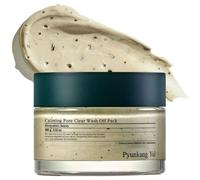 [PKY] Pyunkang Yul Calming Pore Clear Wash Off Mask - Mild & Soothing Skin Cleansing with Mugwort, AHA for Dead Skin Cells Care, Zero-Irritation, Korean Skincare (3.52 Fl. Oz, 100g)