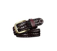 PYWJGZSX Belt, Men's Braided Belt Braided Leather Belt Adjustable Stretch Braided Belt Handmade Braided Belt/Brown/110Cm/43.3''