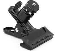 PYXEL Camera Spring Clamp, Tripod Camera Mount Clip with 360 Degree Swivel Mini Ball Head & 1/4" Screw, Metal Flash Reflector Holder for Studio Backdrop DSLR, Digital DSLR, Video