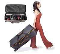 PYXEL Photo Studio Equipment Trolley Carry Bag Case Padded Wheeled Portable 40 Inches for Tripod Light Stand Strobe Flash Video Photography Background Accessories