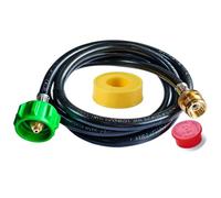 PYXGLAQ 6 Feet Adapter Hose for Weber Traveler, Q Series & Go-Anywhere Grills, Propane Adapter, Black