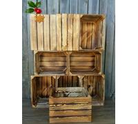 PYXIDAS Rustic Wooden Storage Crates - Durable Handmade Boxes for Home, Kitchen or Office | Decorative Organizer & Holiday Storage Idea (9)