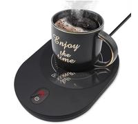 PYXISTIFY Coffee Mug Warmer - Electric Coaster with 5 Temp Gears up to 203 ℉ (95 ℃) - 12 hrs Auto Shutoff