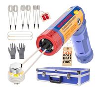 PYY Induction Heater Bolt Removal - Bolt Heat Induction Tool 1200W Magnetic Induction Heater for Removing Nuts, Bolts, Bearings, with Rotatable Handle, 8 Coils, Overheat Protection, Carrier Case