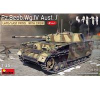 Pz.Beob.Wg.IV Ausf. J Late/Last Prod. 2 In 1 Tank W/ Crew 1:35 Plastic Model Kit