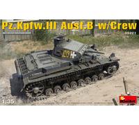 Pz.kpfw.3 Ausf.b Tank with Crew 1:35 Plastic Model Kit Miniart