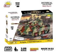 Pz.Kpfw. V Panther Ausf. A brick tank model- COBI 2654 - 1150 bricks