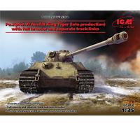 Pz.kpfw.VI Ausf.b King Tiger Late Full Interior WWII German Tank 1:35 Model Kit
