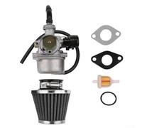 PZ19 Carburetor Kit for 50cc 70cc 90cc 110cc 125cc Horizontal Engine, 19mm Bore For Carb for ATV Dirt For Bike Go Kart with 35mm Air Filter Mount and Filter
