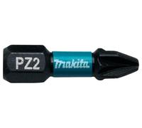 PZ2 x 25mm Pozidriv Impact Black Screwdriver Bits, 25 Pack - E-12376