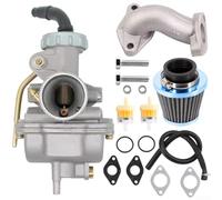 PZ20 Carburetor Kit Designed for Kazuma, For Baja, For TaoTao 110B For 50cc to 110cc ATVs and Dirt Bikes Including Fuel Line and Air Filter Components