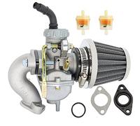 PZ20 Carburetor Replacement for Kazuma Baja 50cc -125cc TaoTao 110B NST SunL Chinese Quad 4 stroke ATV 4 wheeler Go kart Dirt Bike CRF50F XL75 CRF80F XR50R with 35MM Air Filter +Inlet Pipe Manifold