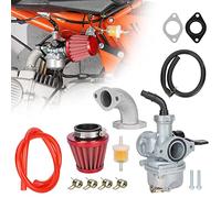 PZ22 Carburetor 22mm Carb Hand Choke 38mm Air Filter Cleaner Intake Pipe Gasket for SSR 110cc 125cc Sunl Roketa Taotao Monkey Coolster ThumpStar CRF Pit Bike Atv Quad