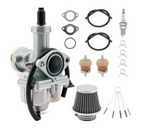 PZ26 Carburetor with Air Filter Replacement for 1981-1984 Honda XR100, 1985-2004 Honda XR100R, 2004-2013 Honda CRF100F, TRX250, TRX250EX Recon, Honda CB125, Taotao & More