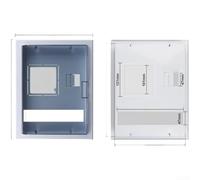 Pz30 Integrated Plastic Electrical Meter Box Cover Panel 13 Circuit Grey Flame Retardant Dustproof Waterproof With Clear Viewing Window For Home Distribution System Single Piece Design Easy Install