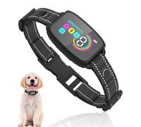 PZCC Anti Bark Collars for Dogs 8-120lbs - IP67 Waterproof Bark Collar with LCD Colour Screen, 7 Adjustable Modes (Vibration/Beep) Shock Collar for Dogs, No Shock Humane Training Device