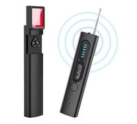 PZCC Hidden Camera Detector, Spy Camera Detector with 6-Band Frequency Scan, 0.05m-10m Range, Portable GPS Tracker Detector Device for Travel, Office & Bathroom Security