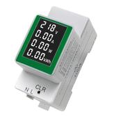 PZEM-008 Din Rail Electricity Digital Power Energy Meter Watt Kwh Wattmeter Monitor Ammeter Voltmeter AC 50-300V 100A(White)