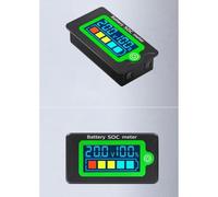 PZEM-009 DC Voltmeter, 8-100V Digital LCD Tester with Splashproof Panel, Custom Calibration, Portable Battery Monitor for Car RV Solar System, Black