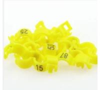 pzghwh Engraved Open Leg Rings for Canaries, With Inner Diameters of 2.7/3/4/4.5/5 Mm, Suitable for Small Birds Such as Parrots and Pigeons. Made Entirely of Plastic, 30 Pieces with Serial Number