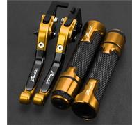 PZGRHWRWD Brake Clutch Levers & 7/8" 22MM Handlebar Hand Grips CNC Motorcycle for Yamaha YZF R6 YZFR6 YZF-R6 1999-2004 2003 2002 2001 2000(Gold 1)