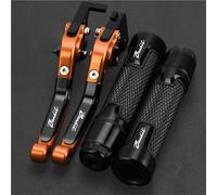 PZGRHWRWD Brake Clutch Levers & 7/8" 22MM Handlebar Hand Grips CNC Motorcycle for Yamaha YZF R6 YZFR6 YZF-R6 1999-2004 2003 2002 2001 2000(Black 1)