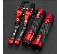 PZGRHWRWD Brake Clutch Levers & 7/8" 22MM Handlebar Hand Grips CNC Motorcycle for Yamaha YZF R6 YZFR6 YZF-R6 1999-2004 2003 2002 2001 2000(Red 1)