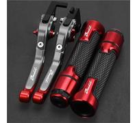 PZGRHWRWD Brake Clutch Levers & 7/8" 22MM Handlebar Hand Grips CNC Motorcycle for Yamaha YZF R6 YZFR6 YZF-R6 1999-2004 2003 2002 2001 2000(Red 4)