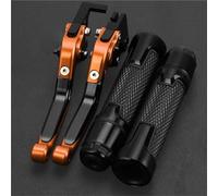 PZGRHWRWD for Kawasaki ZX-6R ZX6RRR 2000 2001 2002 2003 2004 Motorcycle Brake Lever Clutch Handle Adjustable Grips Sets(Black 1)